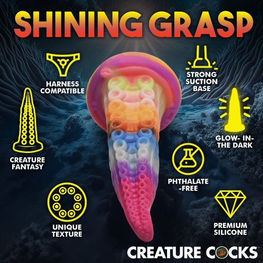 Luminoctopus glow in the dark dildo
