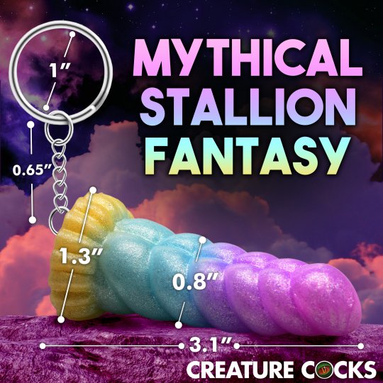 Mystique Unicorn Mini Dildo Key Chain