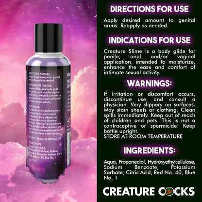 Purple Creature Slime Water-Based Lubricant - 4oz