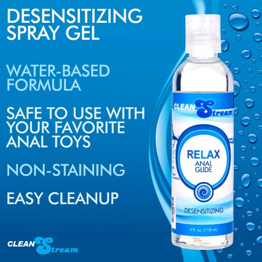 Clean Stream Relax Desensitizing Anal Lube 4 oz