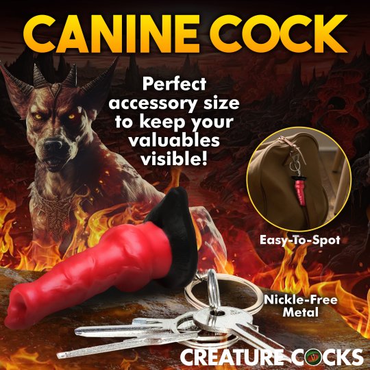 Hell Hound Mini Dildo Key Chain