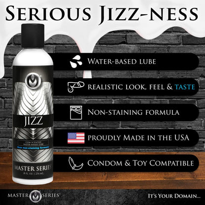 Jizz Water Based Cum Scented Lube - 8.5 oz